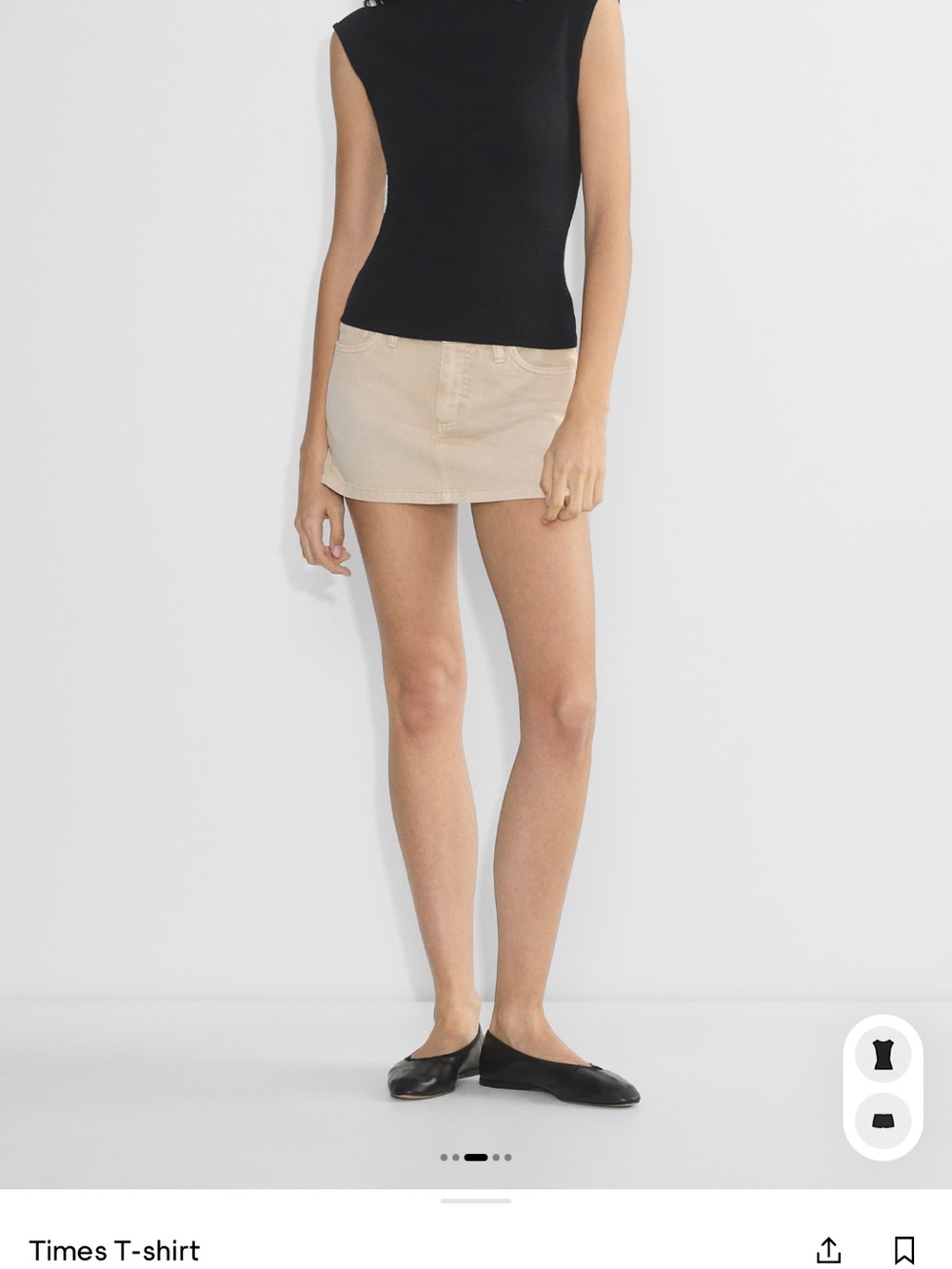 Aritzia Heather Light Grey Backless Short Sleeve